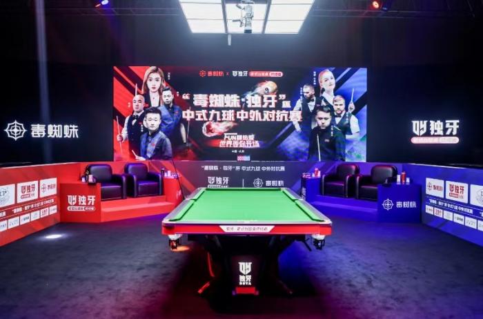 杭州举行的中式九球中外对抗赛：中国队以11-0横